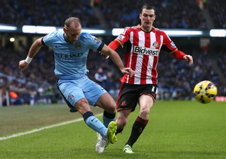 Pablo Zabaleta and Adam Johnson