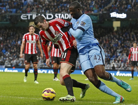 Yaya Touré and Adam Johnson