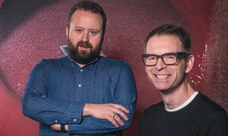 Al Brown. head of video content at Vice, and Kevin Sutcliffe, head of news, at the company's London office.