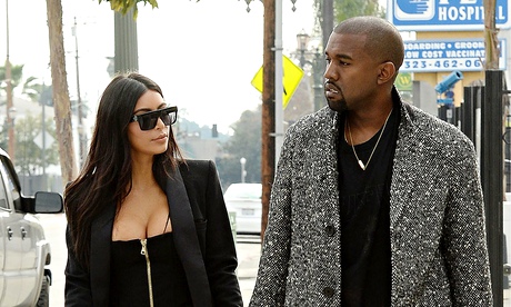 Kim Kardashian and Kanye West 