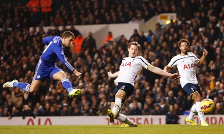 Eden Hazard scores Chelsea's second goal.