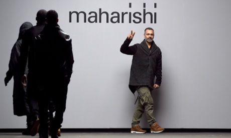 Hardy Blechman on the catwalk after the Maharishi show