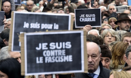 Marchers in Toulouse after the terrorist attacks in Paris