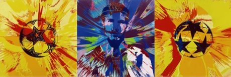 Damien Hirst's Beautiful Messi Spin Painting