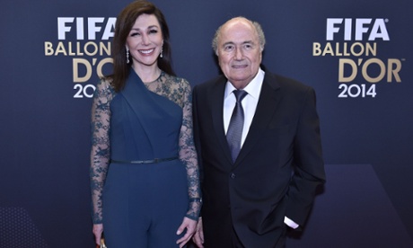 Linda Barras and Sepp Blatter