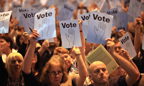 Unison members at conference
