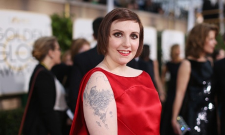 lena dunham golden globes 2015