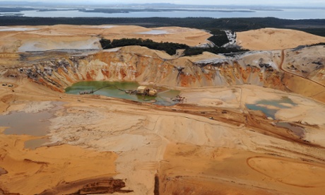 sand mining on North Stradbroke Island