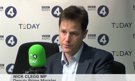 Nick Clegg on Today