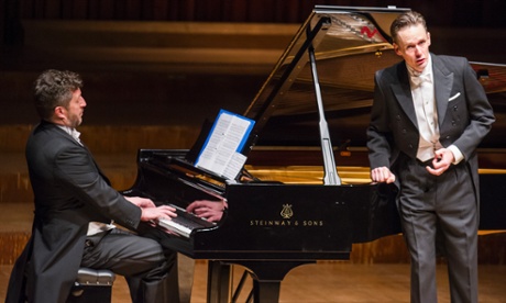 Thomas Ades on piano and Ian Bostridge singing Winterreise, Barbican January 2015.