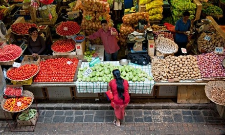 Market stall in Mauritius