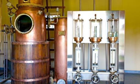 A rum distillery
