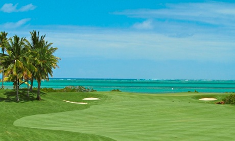 Golf course on Mauritius