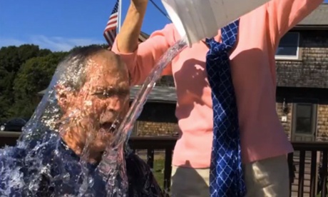 George W Bush ice bucket challenge
