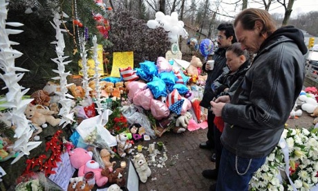 A memorial in Newtown, Connecticut