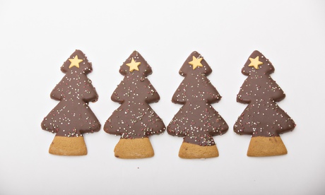 Greggs chocolate christmas tree biscuits