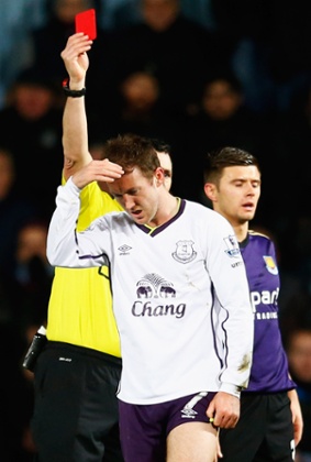 It’s an early bath for you, Mr McGeady.