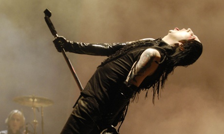 Marilyn Manson on stage at the Hurricane Festival in Germany, 2007