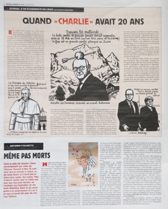 The magazine pokes fun at the pope.