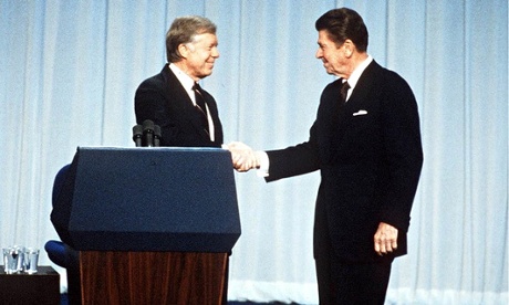 Jimmy Carter and Ronald Reagan
