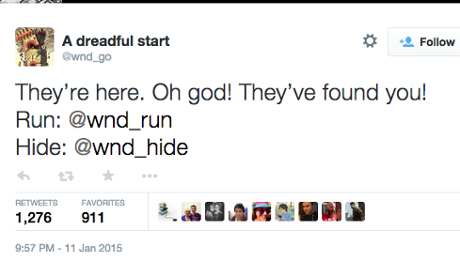 The opening of The Wanderer adventure game.