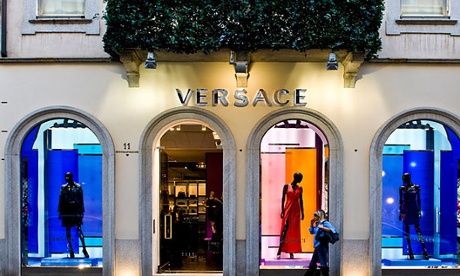 A Versace shop window