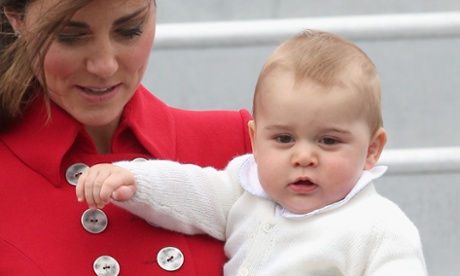 Prince George with the Duchess of Cambridge