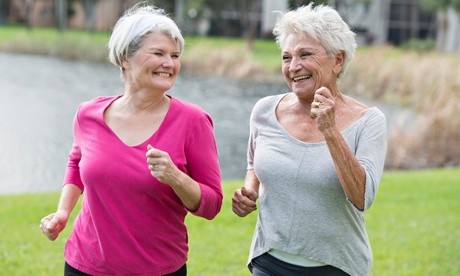 Women running