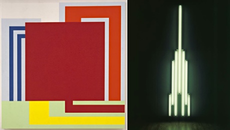abstract art Whitechapel Gallery Peter Halley Dan Flavin.