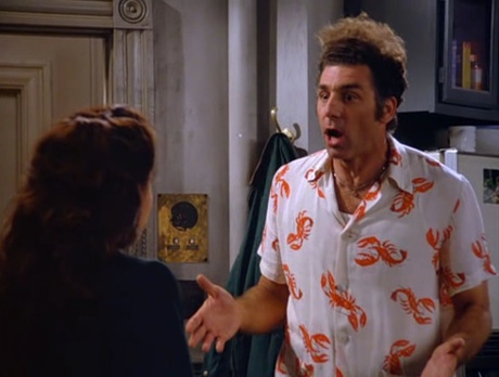 Cosmo in his lobster shirt.