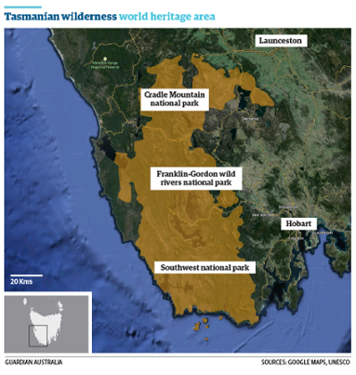 Tasmania wilderness area