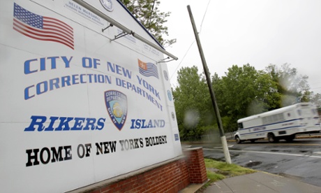 The entrance to Rikers, New York City's largest jail.