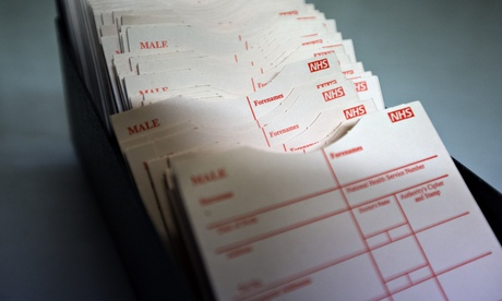 NHS patient record holders