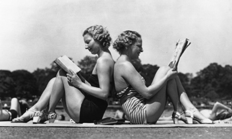 two women read