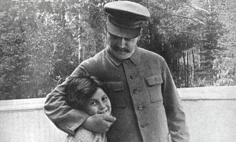 Joseph Stalin with daughter