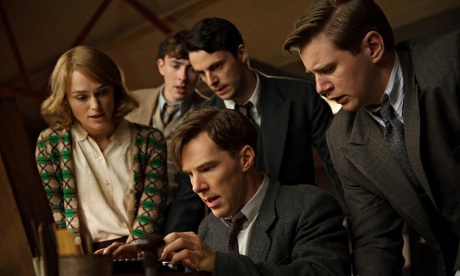Benedict Cumberbatch as Alan Turing with Bletchley Park colleagues in The Imitation Game. Photograph