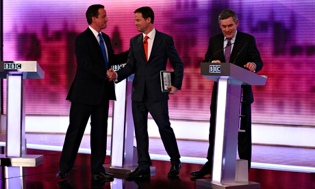 Third and final televised leaders' debate before the 2010 general election