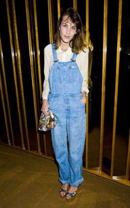 Alexa Chung in dungarees
