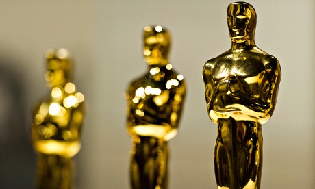 Several Oscar statues