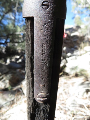 A close-up photo of a Winchester Model 1873 rifle found by park workers in Great Basin National Park, Nevada.