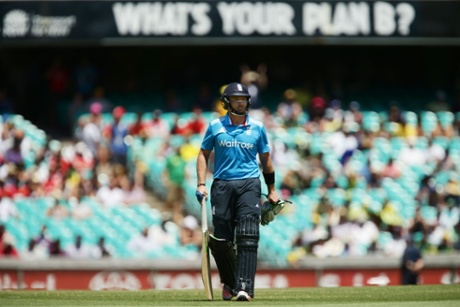 Wonder if that advertising hoarding is aimed at Eoin Morgan