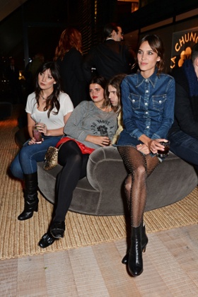 Alexa Chung at the AG launch party