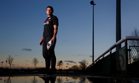 Alex Goode at the Saracens training ground.