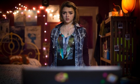 Casey (Maisie Williams) in Cyberbully on Channel 4.