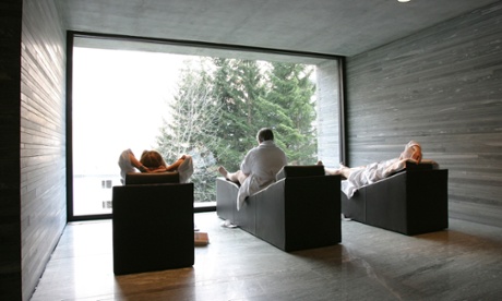 The Peter Zumthor-designed Vals Thermal Baths, Switzerland.