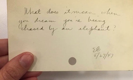 Original query submitted to the New York Public Library in 1947.