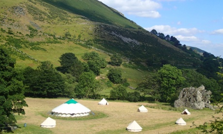 Luxury tents at Wilderness Minds’ glamping retreat in Wales