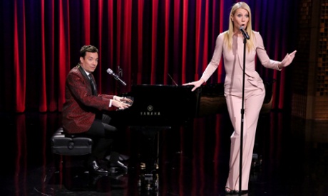 Jimmy Fallon and Gwyneth Paltrow do Broadway-style rap.