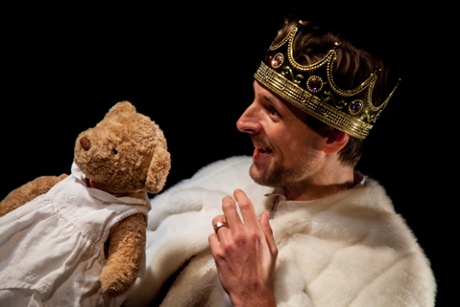 Richard Hand and bear in Paradise Island.