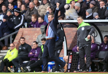 Its not quite Euro 96 style but Stuart Pearce celebrates wildly after Forest’s equaliser.